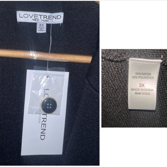 NWT Love Trend New York Cardigan Sweater - Picture 4 of 4